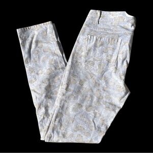 J.McLaughlin Women’s size 4 jeans. Light blue/gray with brown spotted design